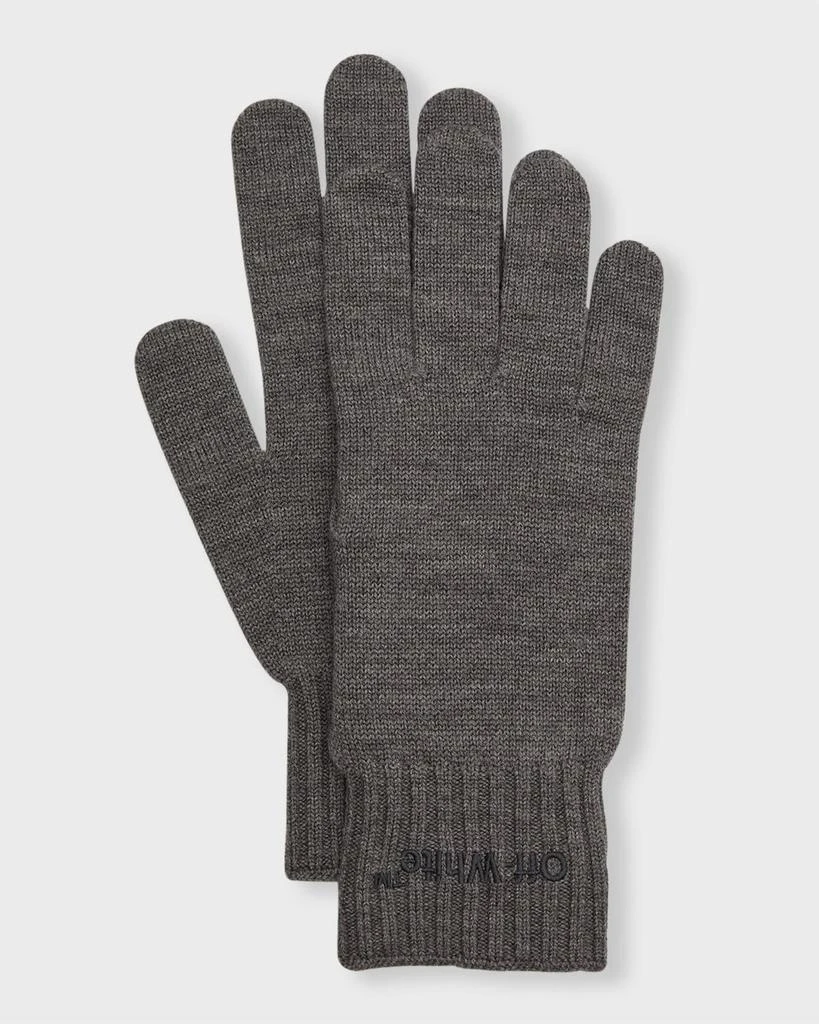 商品Off-White|Men's Helvet Knit Gloves,价格¥3018,第1张图片