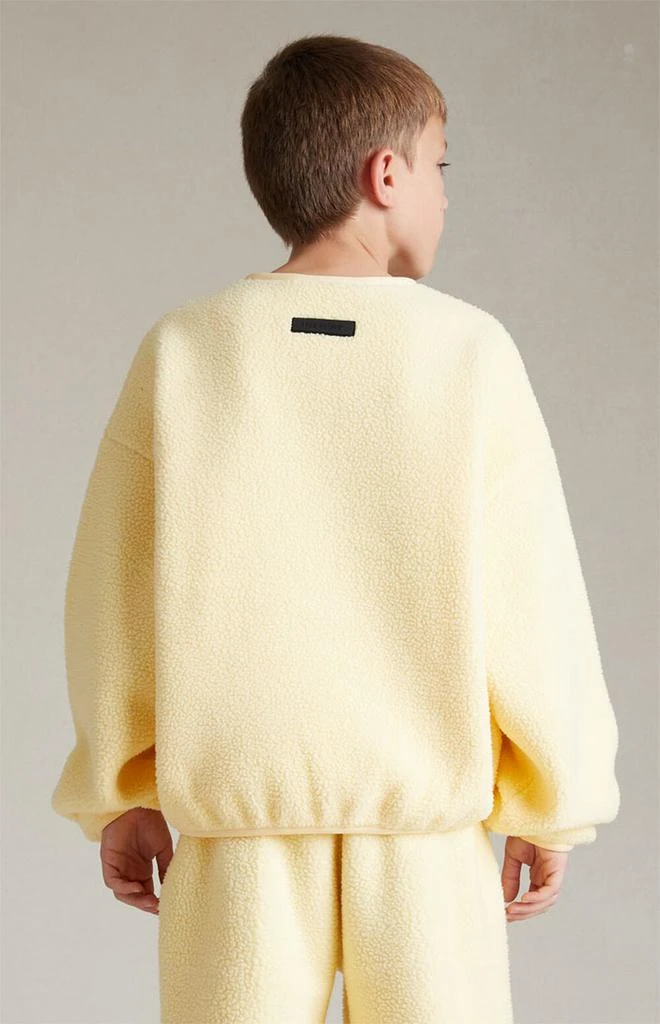 商品Essentials|Essentials Garden Yellow Polar Fleece Crew Neck Sweatshirt,价格¥502,第3张图片详细描述