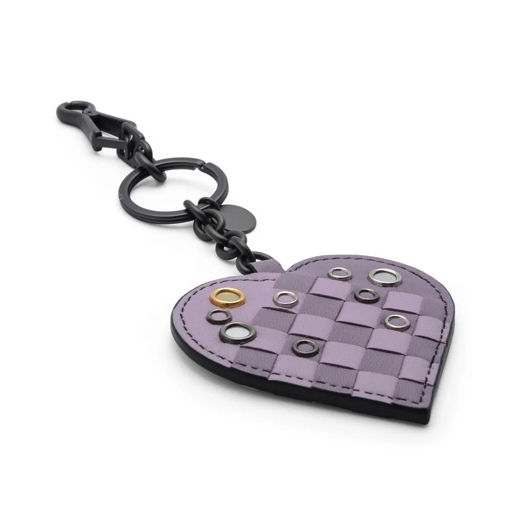 商品Bottega Veneta|Bottega Veneta Intrecciato Purple Leather Key Chain 510503-Va2I1-5263,价格¥1171,第2张图片详细描述