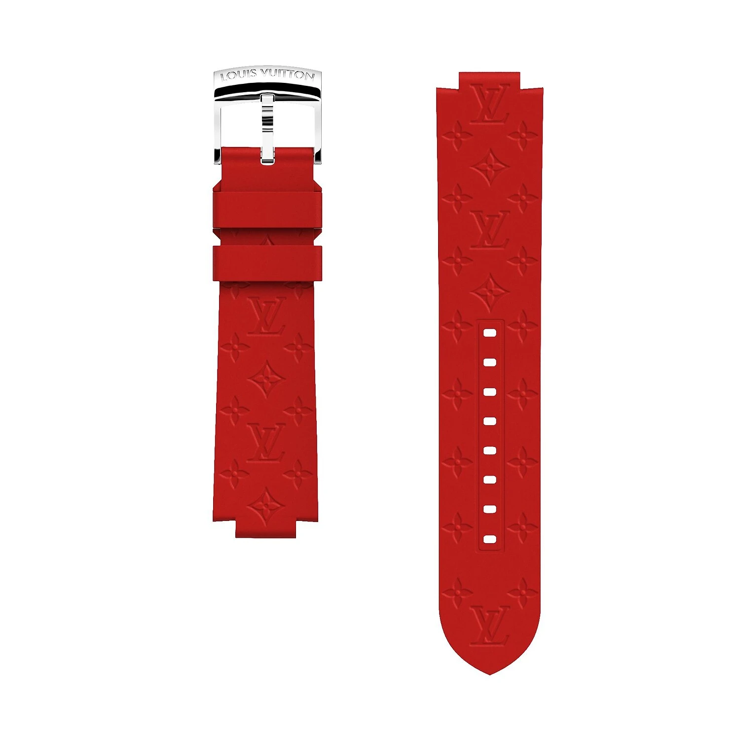 商品Louis Vuitton|【预售】 LV路易威登 25春夏 女士 手表带 TAMBOUR MONOGRAM 橡胶表带 R15101 ,价格¥4257,第1张图片