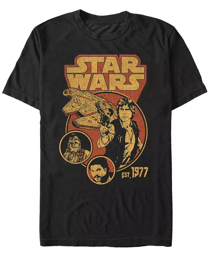 商品Star Wars|Star Wars Men's Classic Retro Han Solo Team Short Sleeve T-Shirt,价格¥129,第1张图片