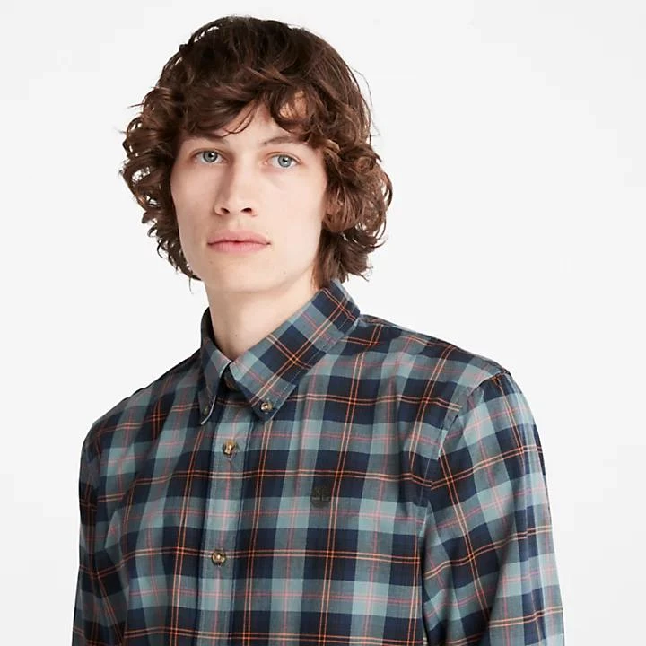 商品Timberland|Eastham River Stretch Checked Shirt for Men in Green,价格¥442,第5张图片详细描述