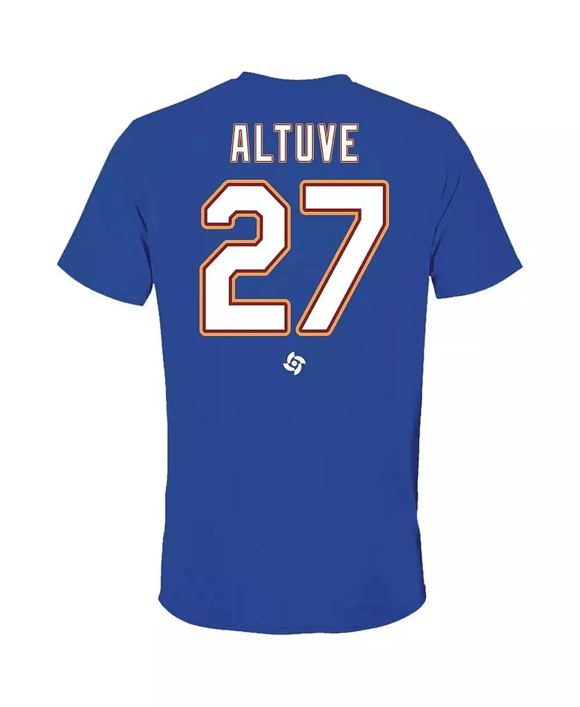 商品Legends|Men's Jose Altuve Royal Venezuela Baseball 2023 World Baseball Classic Name and Number T-shirt,价格¥297,第2张图片详细描述