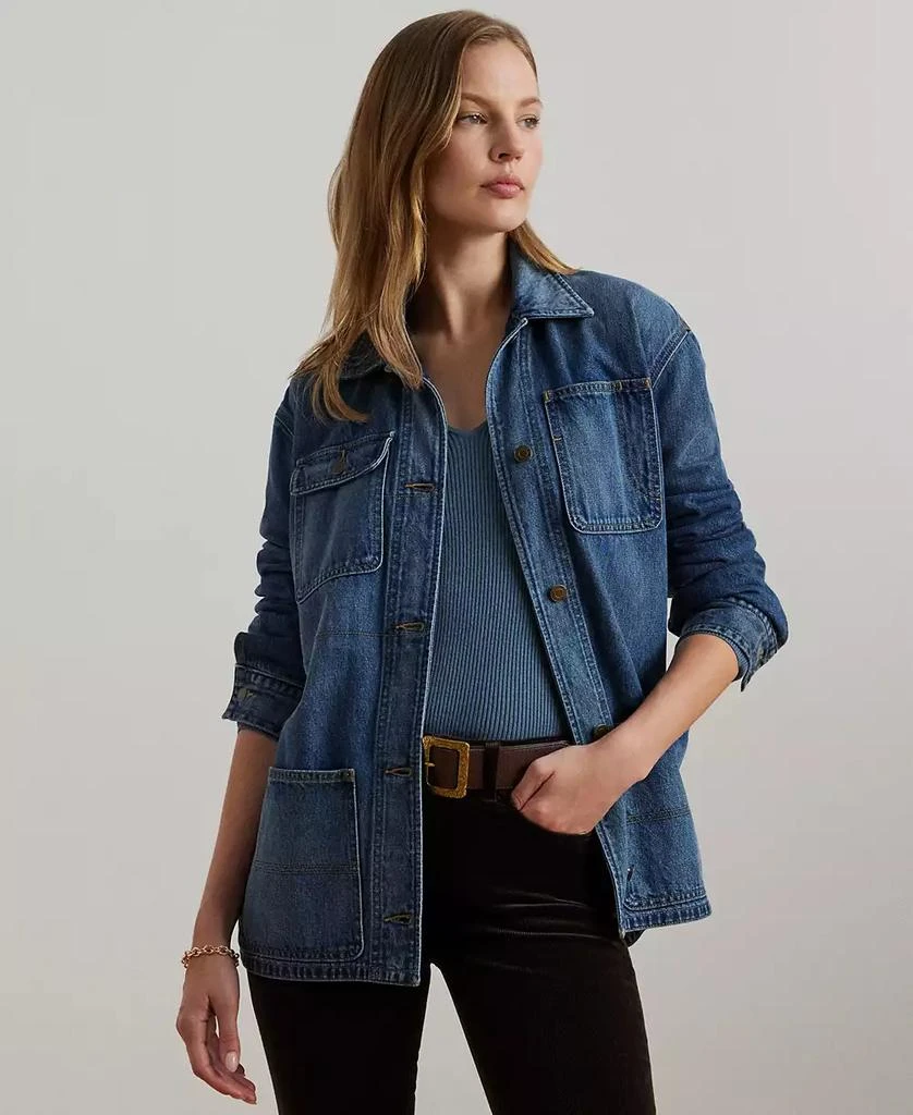 商品Ralph Lauren|Women's Denim Shirt Jacket,价格¥517,第1张图片