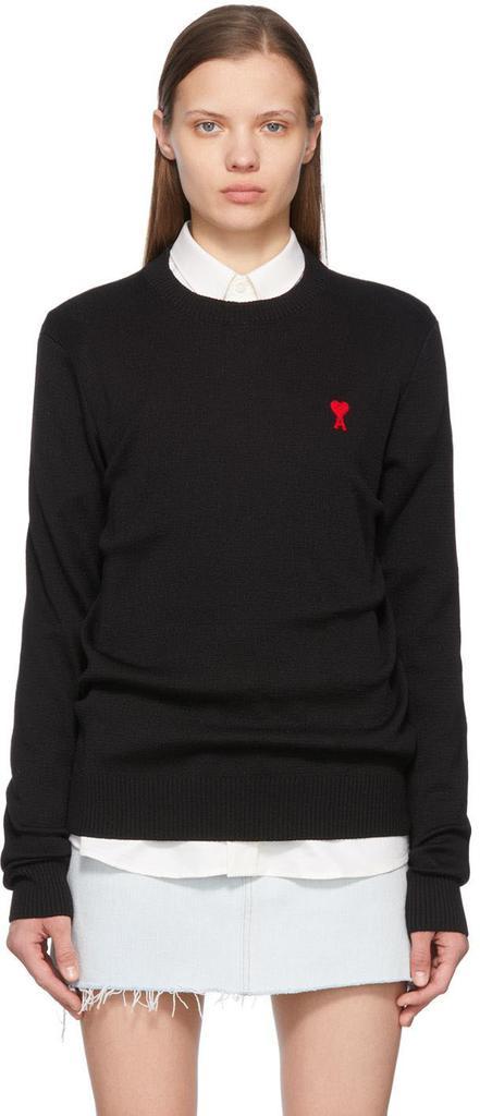 商品AMI|Black Ami de Cœur Sweater,价格¥2732,第1张图片