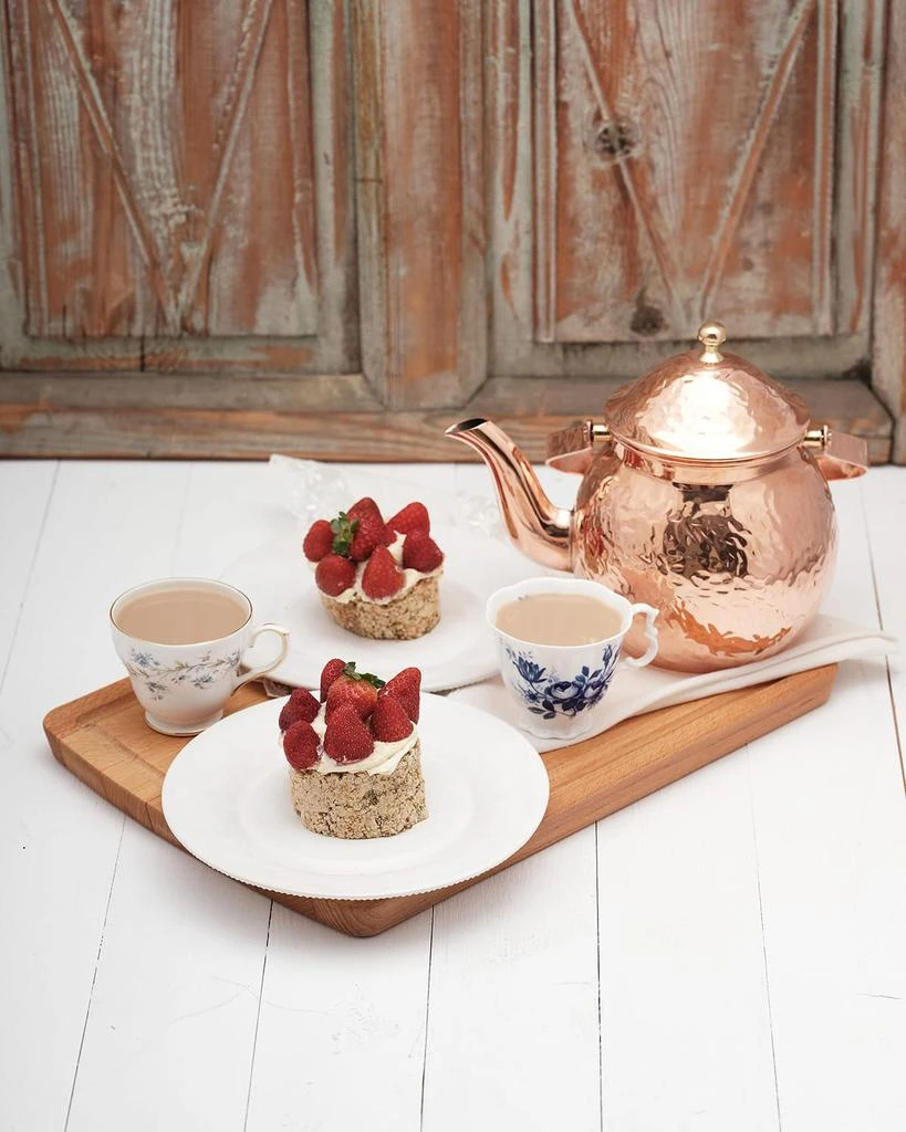 商品Coppermill Kitchen|Vintage Inspired Copper Hand Hammered Teapot,价格¥1319,第3张图片详细描述