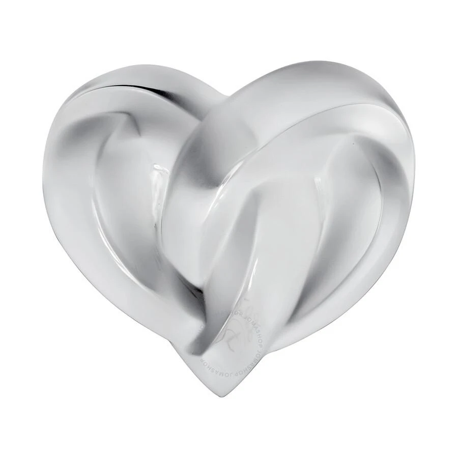 商品Lalique|Crystal Clear Crystal Hearts Entrelaces Paperweight,价格¥2008,第1张图片