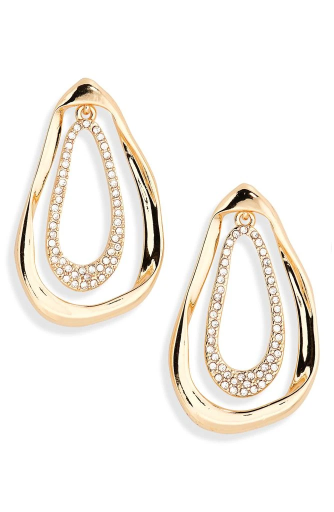 商品Nordstrom|Pavé Crystal Ribbon Drop Earrings,价格¥84,第1张图片