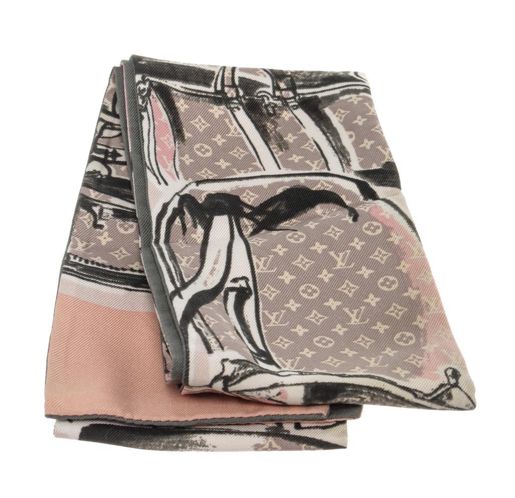 商品[二手商品] Louis Vuitton|Louis Vuitton Monogram Nude Scarf,价格¥3597,第1张图片