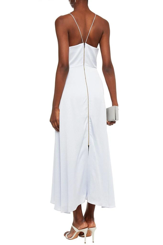 商品ROLAND MOURET|Chora hammered silk-satin peplum maxi dress,价格¥4045,第1张图片