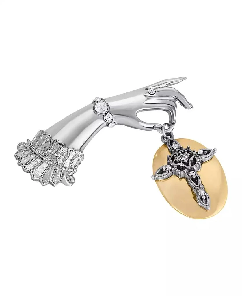 商品2028|Crystal Cross Ladies Hand Pin,价格¥216,第1张图片