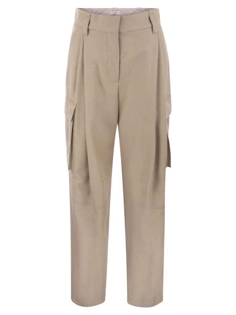 商品Brunello Cucinelli|Brunello Cucinelli Cargo Tailored Trousers,价格¥9212-¥10528,第1张图片