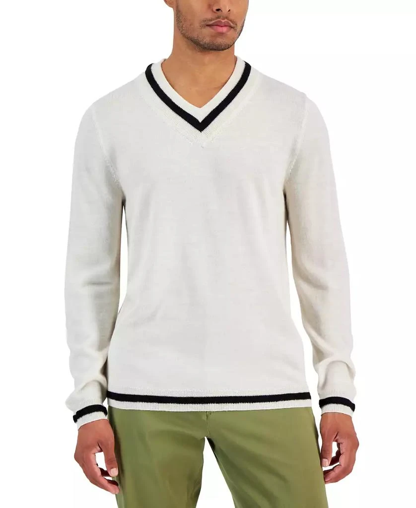 商品Club Room|Men's V-Neck Merino Cricket Sweater, Created for Macy's,价格¥142,第1张图片