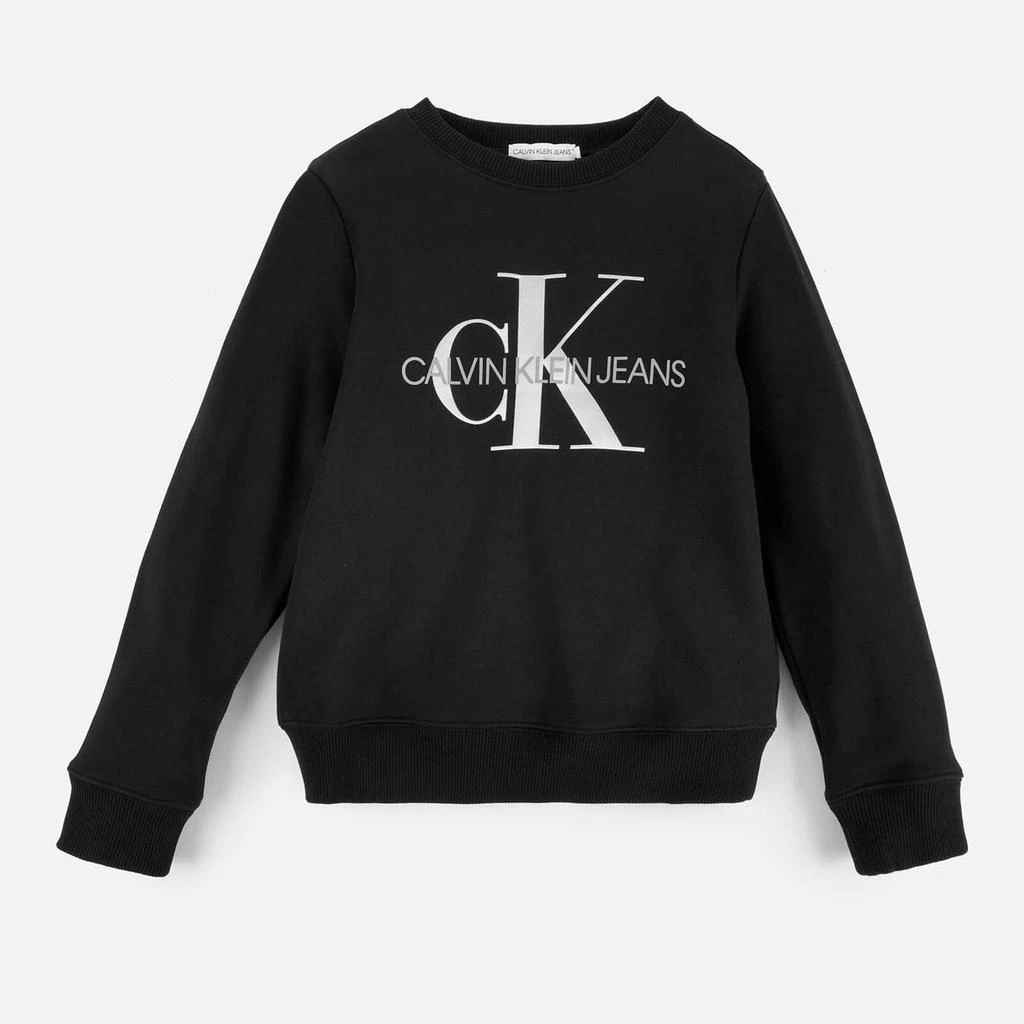 商品Calvin Klein|Calvin Klein Kids' Monogram Logo Sweatshirt - CK Black,价格¥189,第1张图片