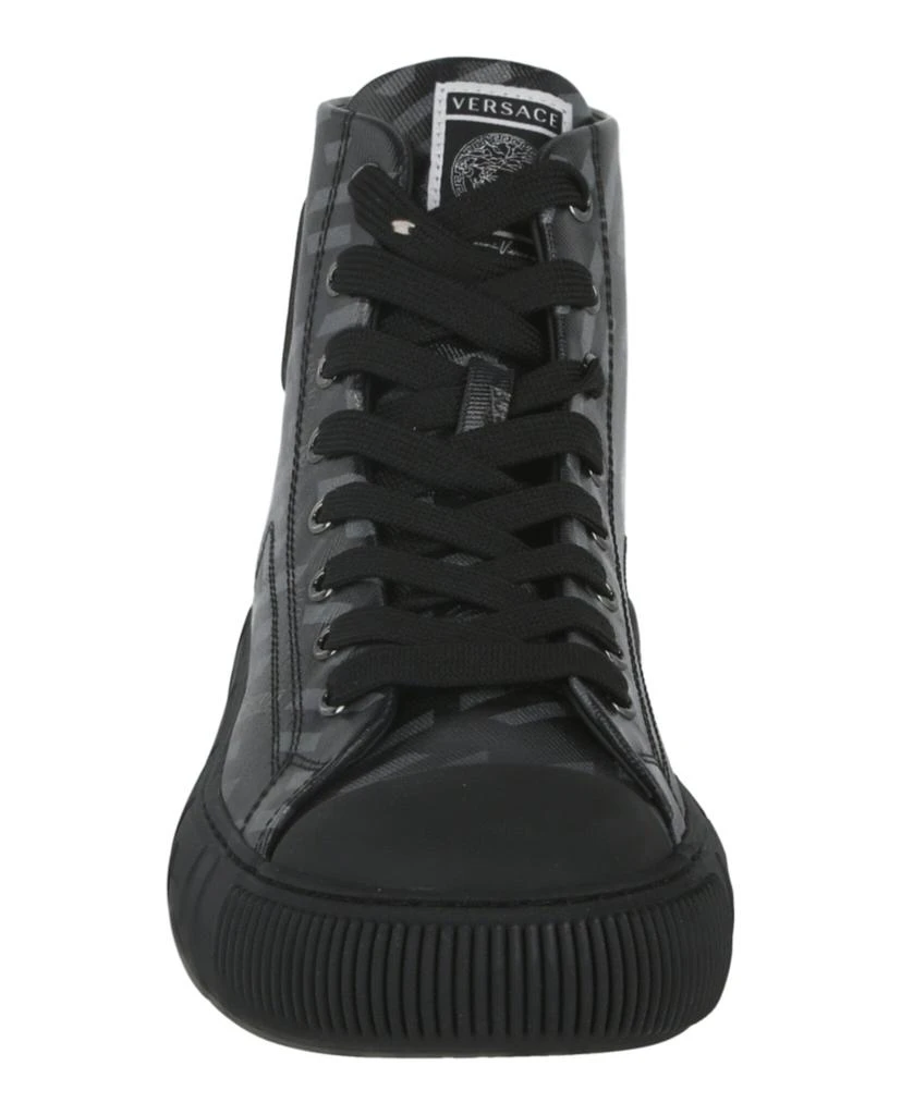 商品Versace|La Greca Print High-Top Sneakers,价格¥2104,第4张图片详细描述