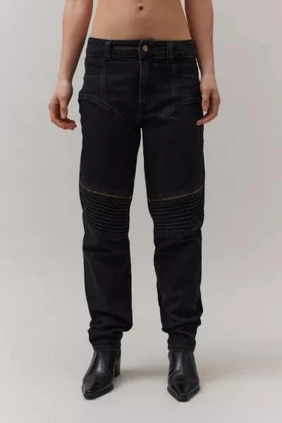 商品BDG|BDG Slim Straight Moto Jean,价格¥749,第2张图片详细描述