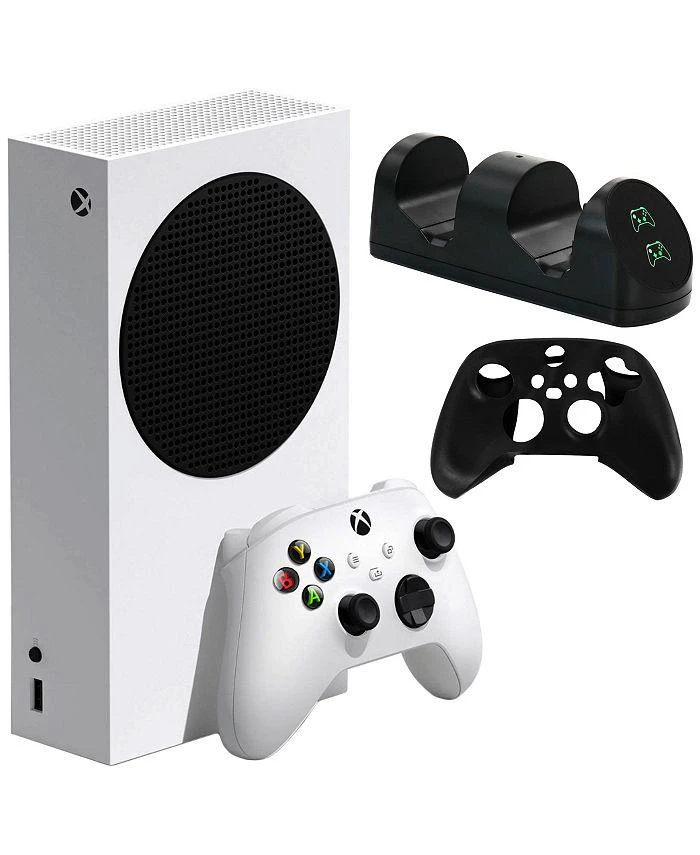 商品Microsoft|Xbox Series S 512 GB All-Digital Console with Dual Charger and Silicone Sleeve,价格¥3214,第1张图片