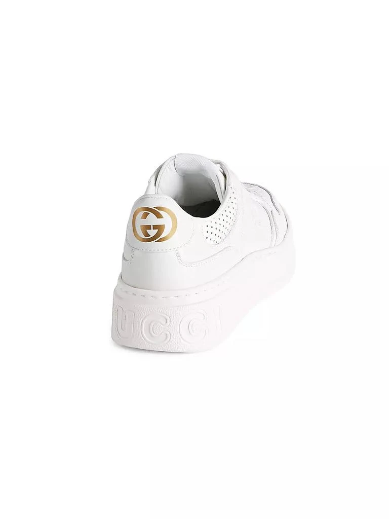 商品Gucci|GG Embossed Leather Sneakers,价格¥6897,第3张图片详细描述