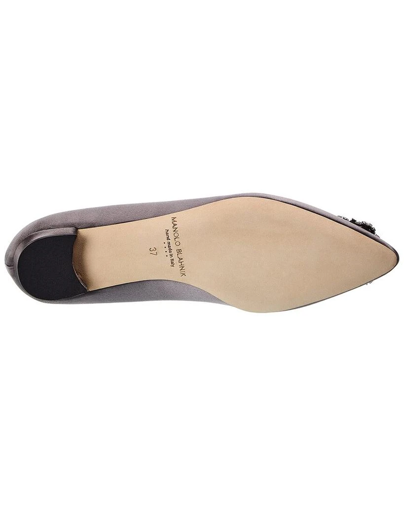 商品Manolo Blahnik|Manolo Blahnik Hangisi Satin Flat,价格¥4285,第4张图片详细描述