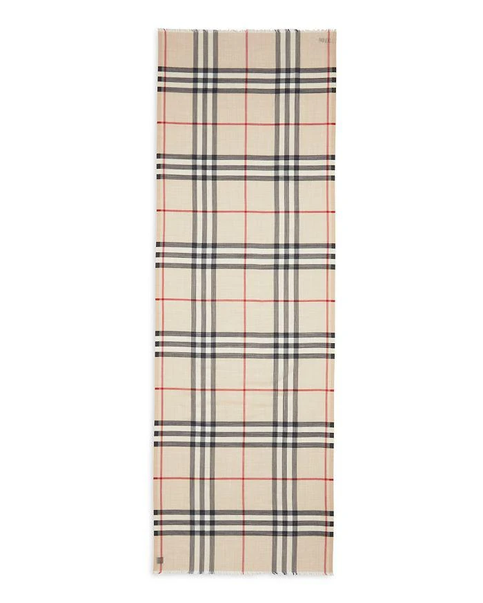 商品Burberry|经典大格纹混羊毛丝巾 丝巾,价格¥3378,第5张图片详细描述