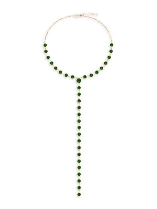 商品Gabi Rielle|Celebration 14K Gold Vermeil & Crystal Lariat Necklace,价格¥661,第1张图片