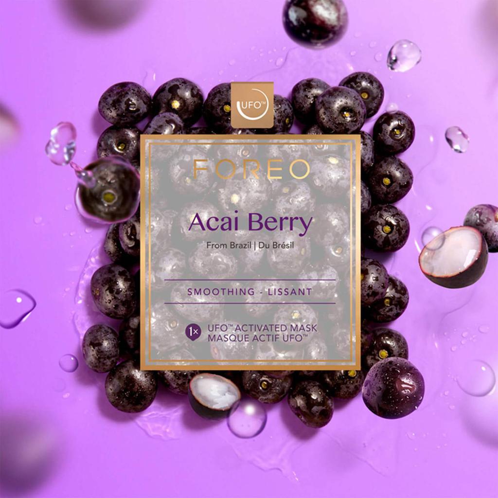 商品Foreo|FOREO Acai Berry UFO/UFO Mini Firming Face Mask for Ageing Skin (6 Pack),价格¥166,第5张图片详细描述
