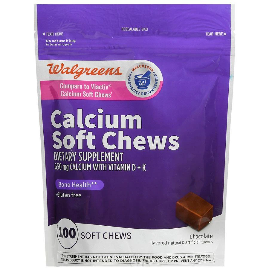 商品Walgreens|Calcium Soft Chews Chocolate,价格¥89,第2张图片详细描述