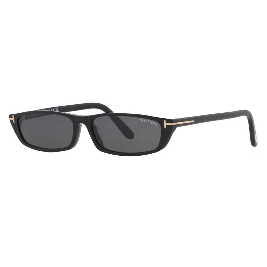商品Tom Ford|Alejandro Smoke Rectangular Unisex Sunglasses FT1058 01A 59,价格¥1391,第3张图片详细描述