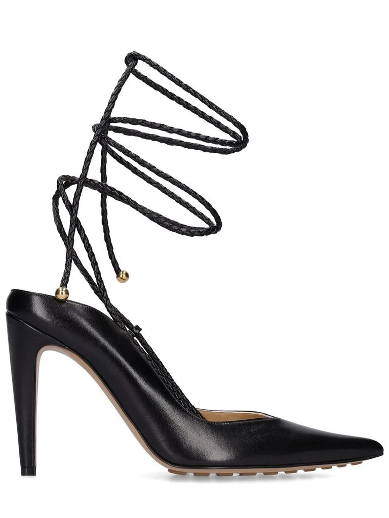 商品Bottega Veneta|100mm Spritz Leather Pumps,价格¥11162,第1张图片