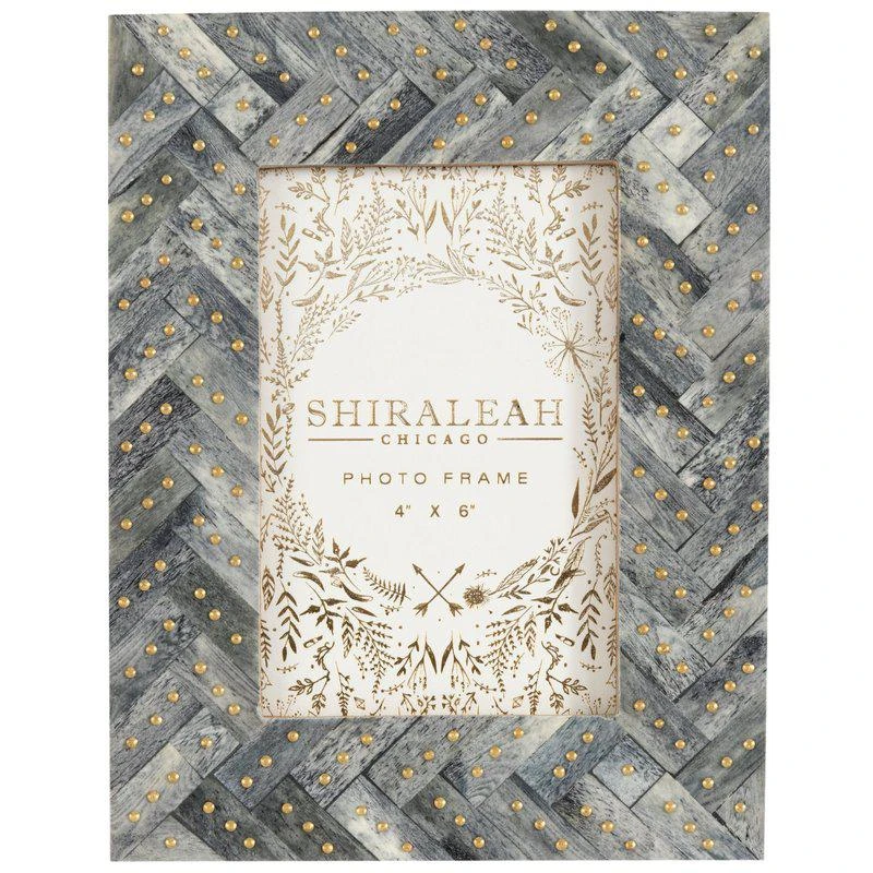商品Shiraleah|Mansour Studded 4X6 Picture Frame,价格¥367,第1张图片