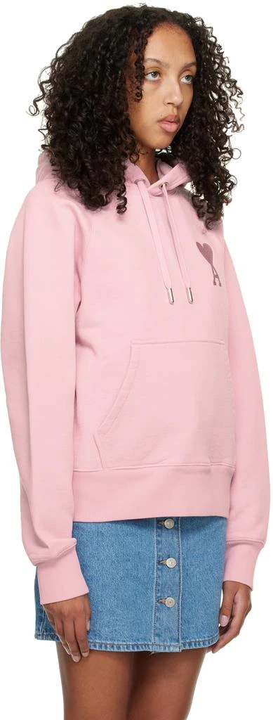 商品AMI|Pink Ami de Cœur Hoodie,价格¥3654,第2张图片详细描述