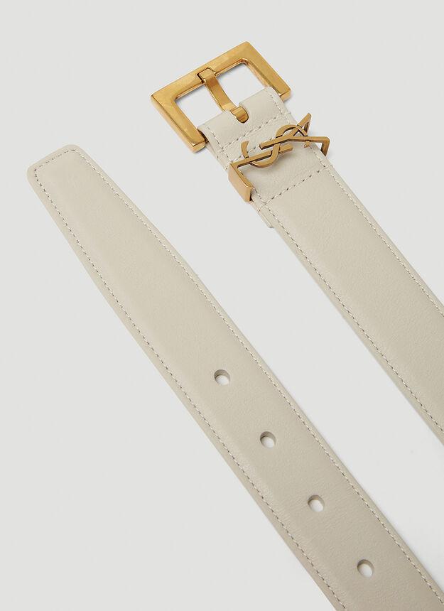 Monogram Narrow Belt in Cream商品第3张图片规格展示