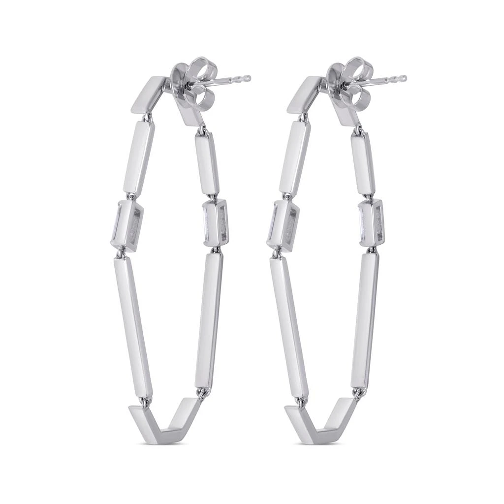 商品AME|Âme Angles 18K White Gold, Lab-Grown Diamond 0.96ct. tw. Octagon Link Earrings,价格¥21971,第2张图片详细描述