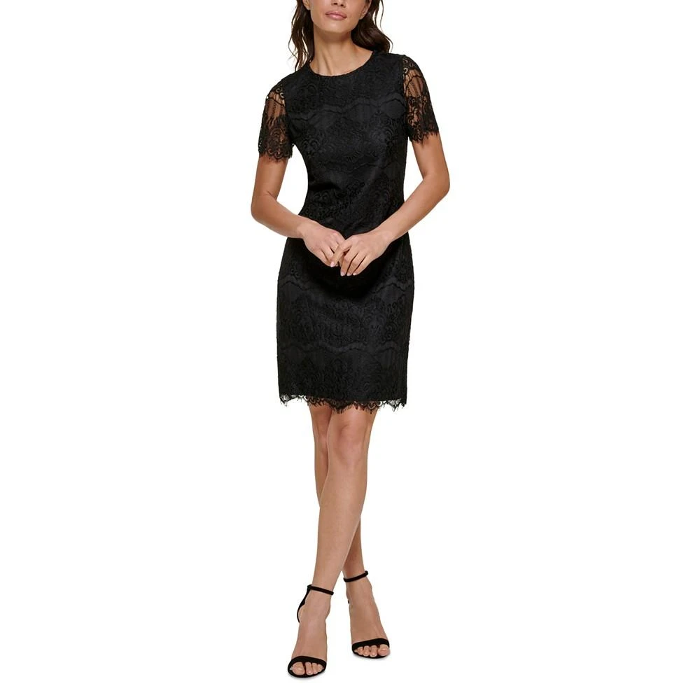商品Kensie|Scallop Lace Sheath Dress,价格¥730,第1张图片