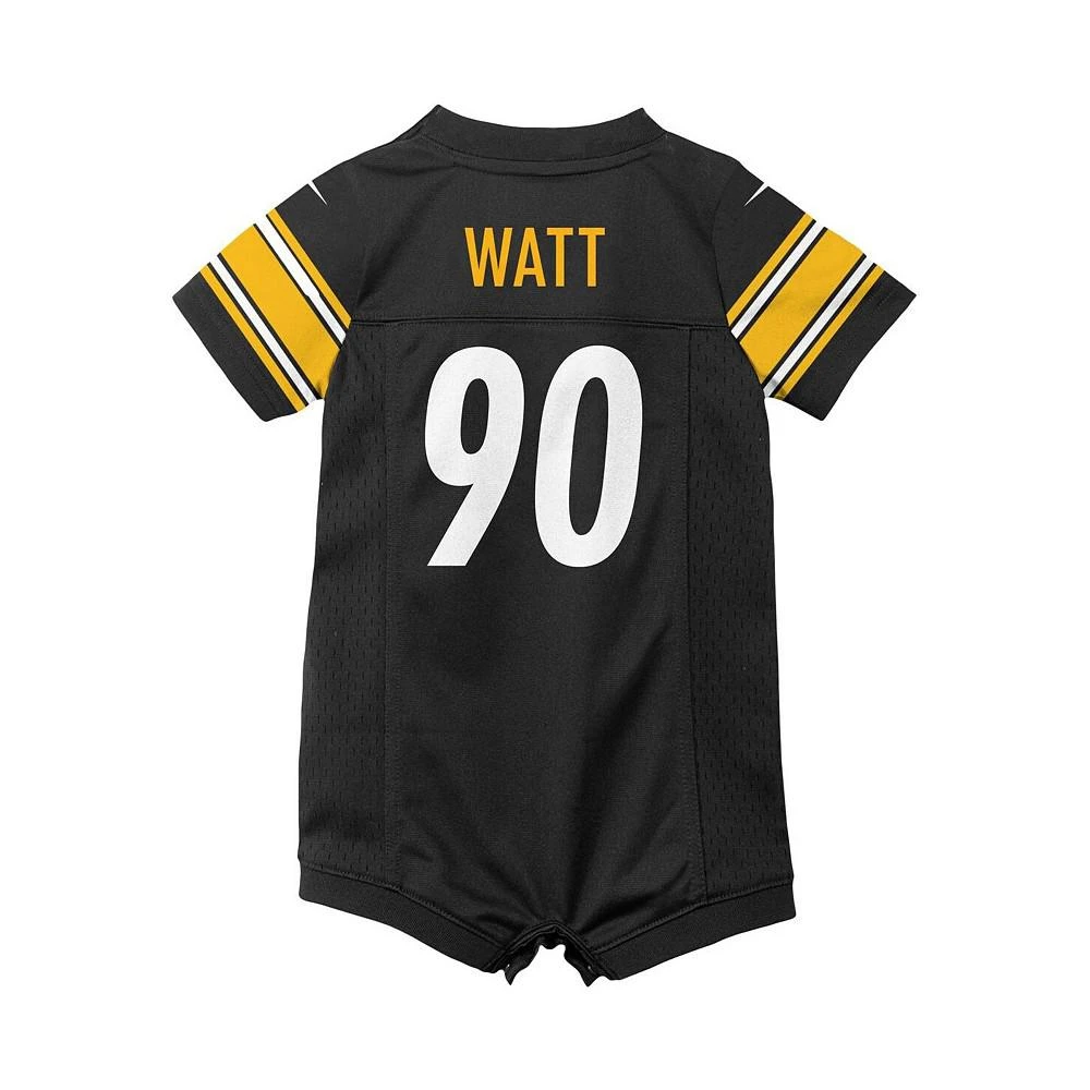商品NIKE|Infant T.J. Watt Black Pittsburgh Steelers Game Romper Jersey,价格¥298,第3张图片详细描述