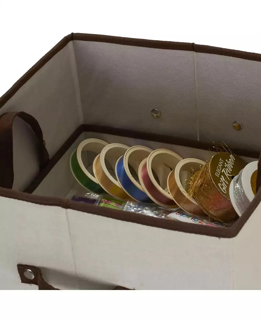 Household Essential Tall Wrapping Paper Organizer Storage Box with Lift-Out Ribbon Tray 商品