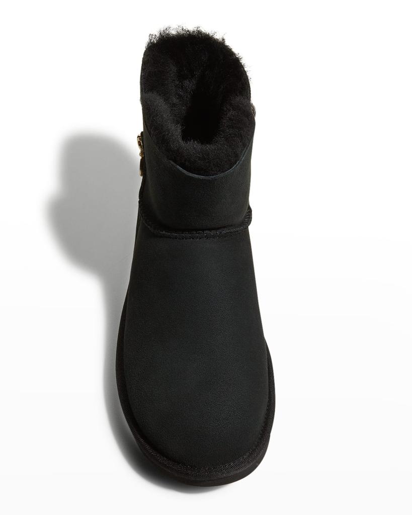 UGG黑色侧面拉链款雪地靴商品第5张图片规格展示