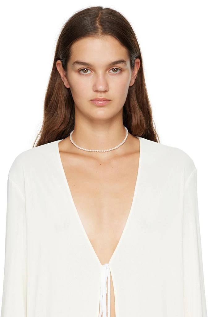 商品Sophie Buhai|SSENSE Exclusive White Pearl Choker,价格¥3824,第2张图片详细描述