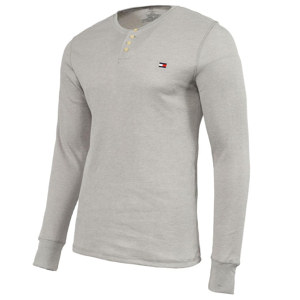 Tommy Hilfiger Men's Thermal 4 Button Long Sleeve Shirt商品第9张图片规格展示