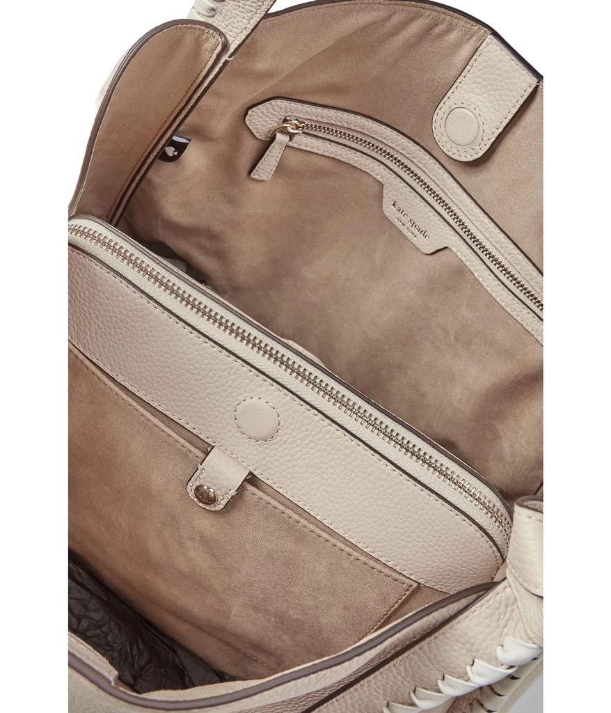 商品Kate Spade|Knott Whipstitched Pebbled Leather Large Shoulder Bag,价格¥2871,第3张图片详细描述