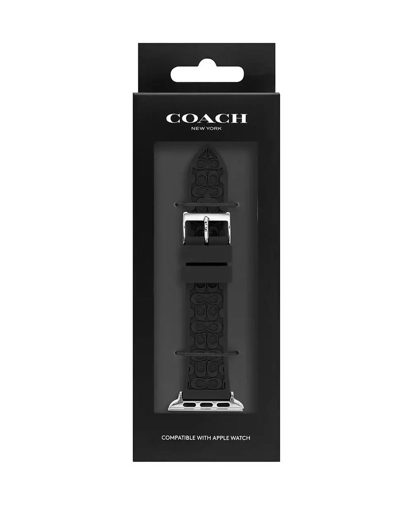 商品Coach|Black Rubber 38/40/41mm Apple Watch® Band,价格¥640,第4张图片详细描述