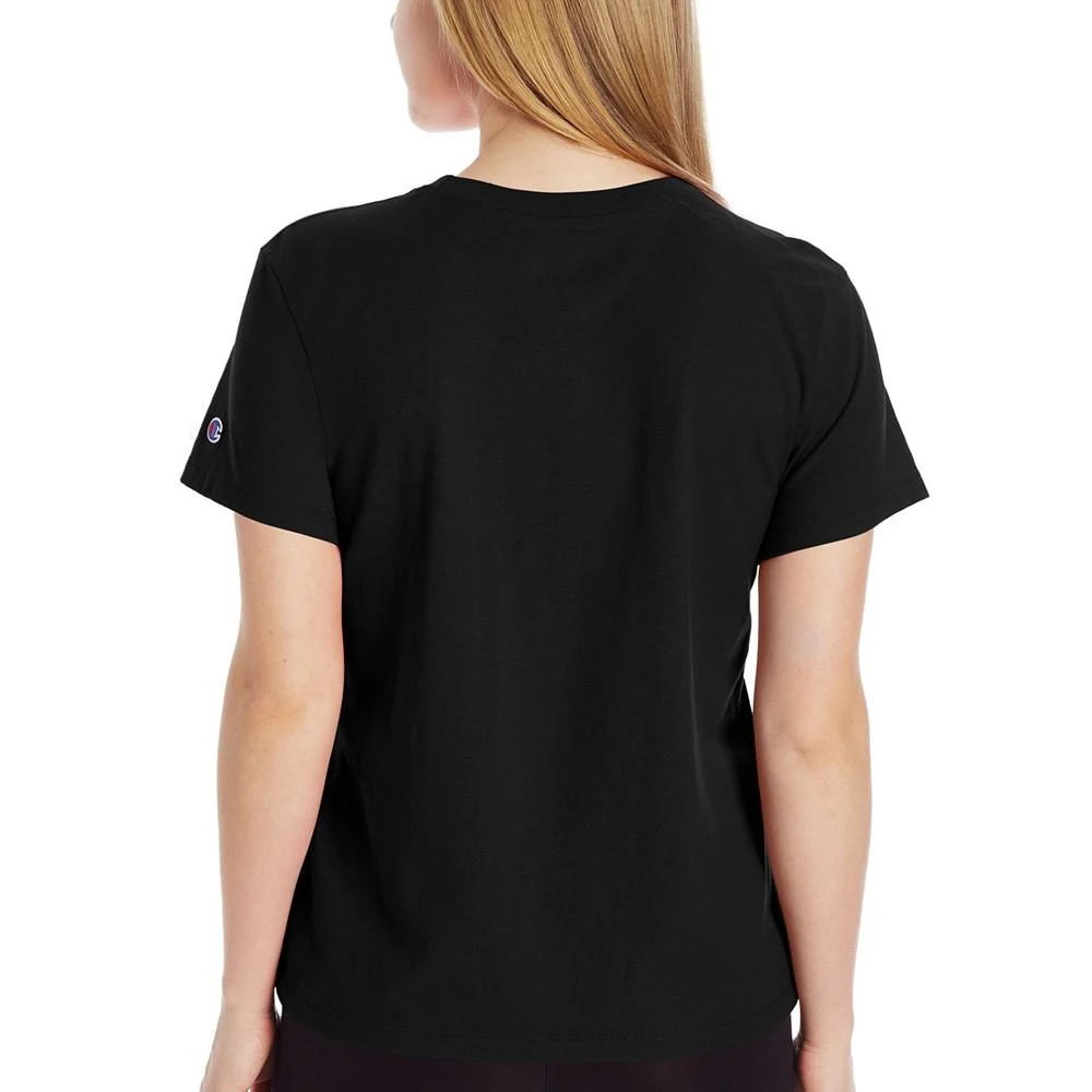 商品CHAMPION|女士经典标志短袖圆领纯色刺绣T恤,价格¥114,第2张图片详细描述