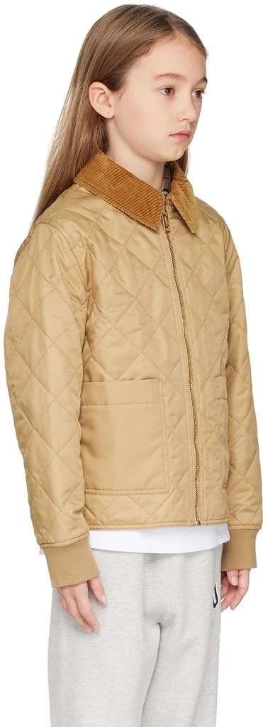 商品Burberry|Kids Beige Quilted Jacket,价格¥2611,第2张图片详细描述