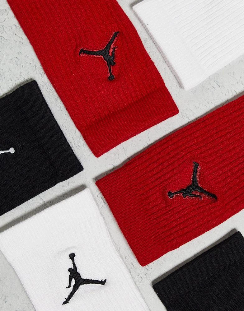 商品Jordan|Jordan Everyday Max 3 pack socks in black/white/red,价格¥162,第3张图片详细描述