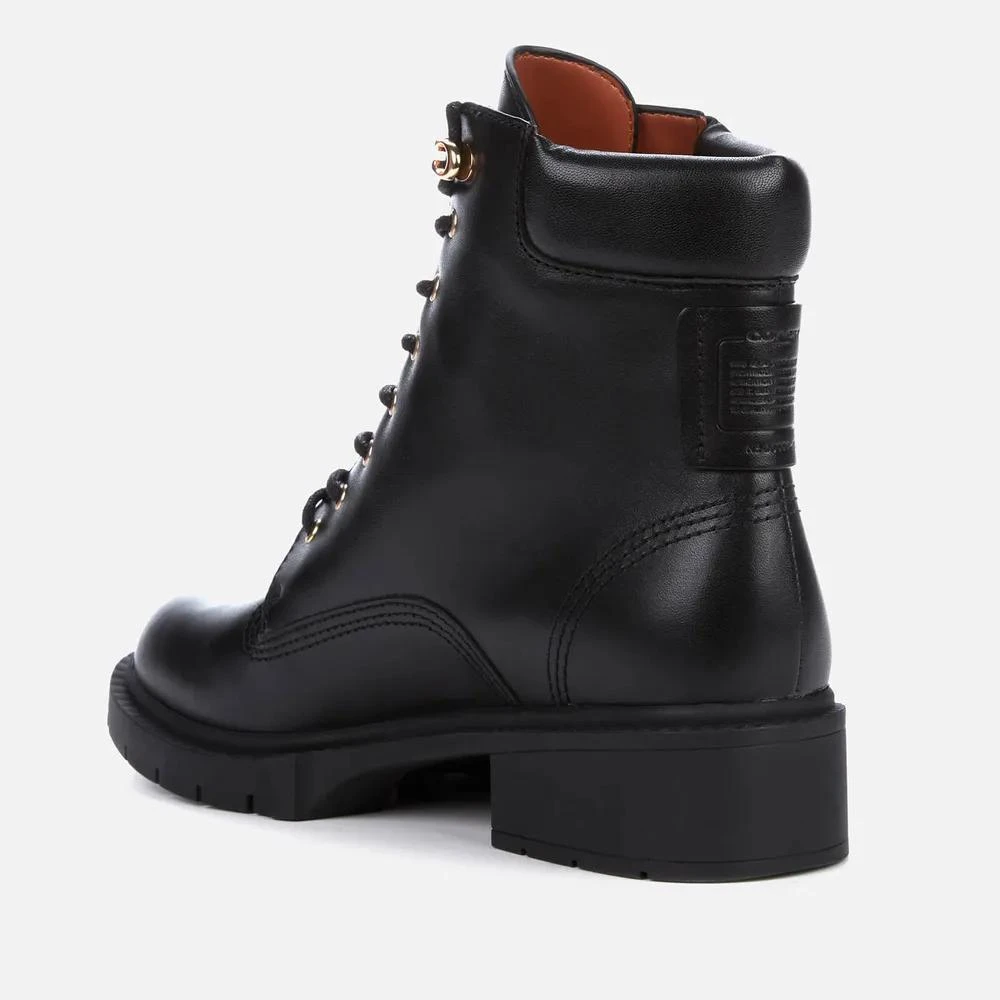 商品Coach|Coach Women's Lorimer Leather Lace Up Boots,价格¥773,第3张图片详细描述