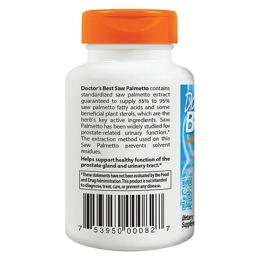 商品Doctor's Best|Saw Palmetto 320 mg Softgels,价格¥148,第2张图片详细描述