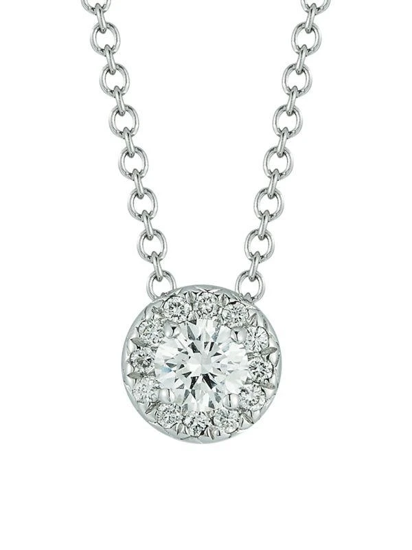 商品Nephora|14K White Gold & 0.3 TCW Pendant Necklace,价格¥7305,第1张图片