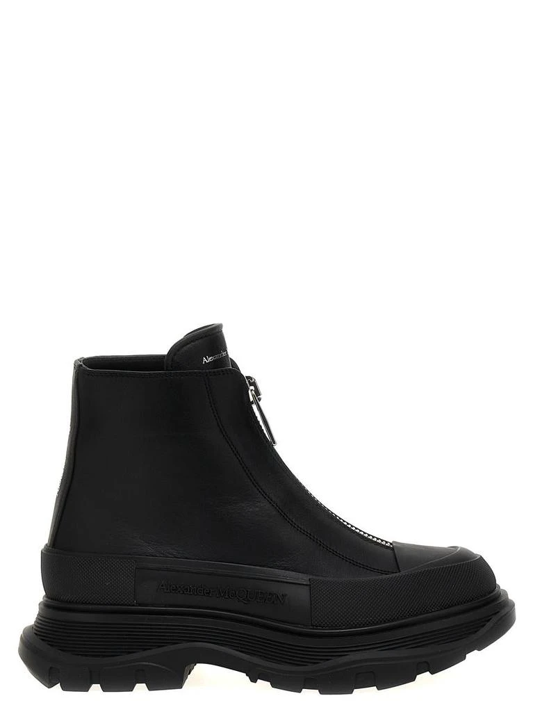 商品Alexander McQueen|ALEXANDER MCQUEEN 'Zip Tread Slick' ankle boots,价格¥4894,第1张图片