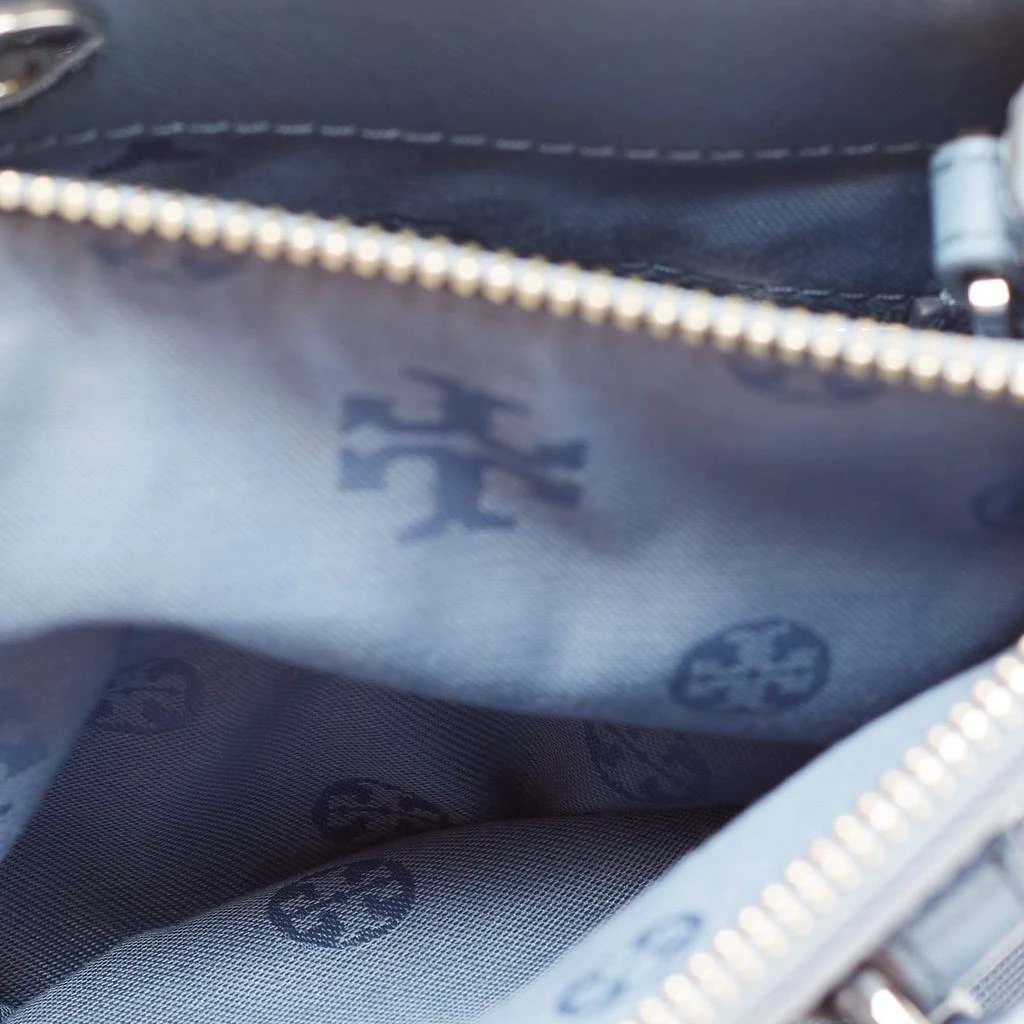 Tory Burch Blue Leather Mini Robinson Double Zip Tote 商品