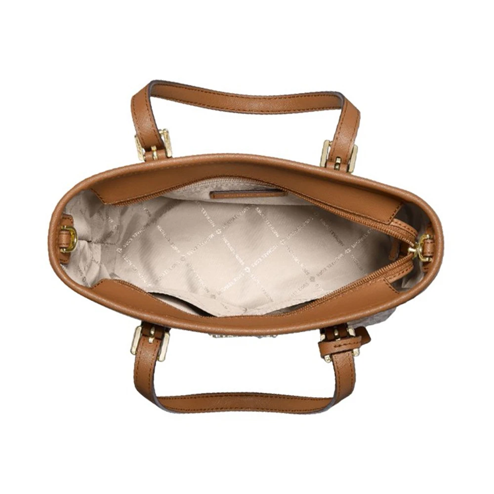 MICHAEL KORS 拼色女士托特包 35T9GTVT0B-BROWN 商品